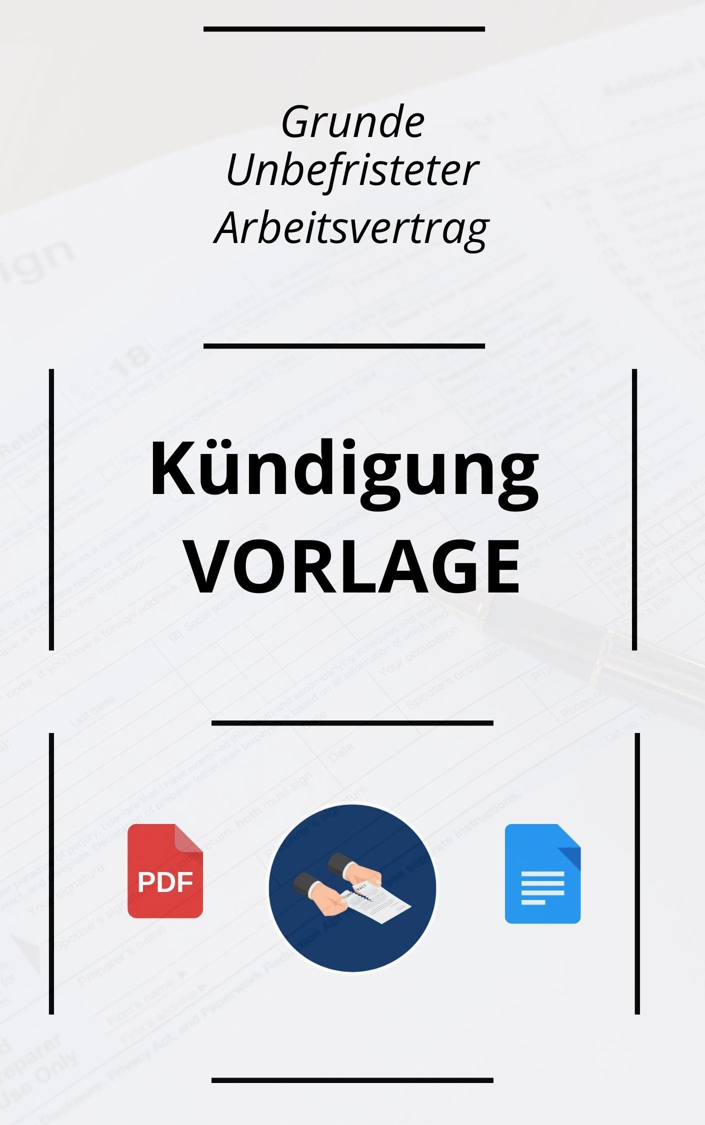 Gr Nde K Ndigung Unbefristeter Arbeitsvertrag Vorlage Und Muster